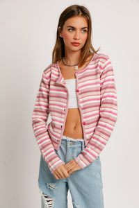 Florence Knit Cardigan - Striped