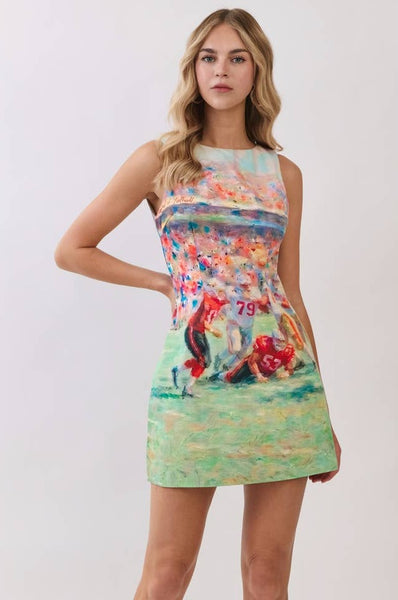 Abstract Football Print Mini - Multi