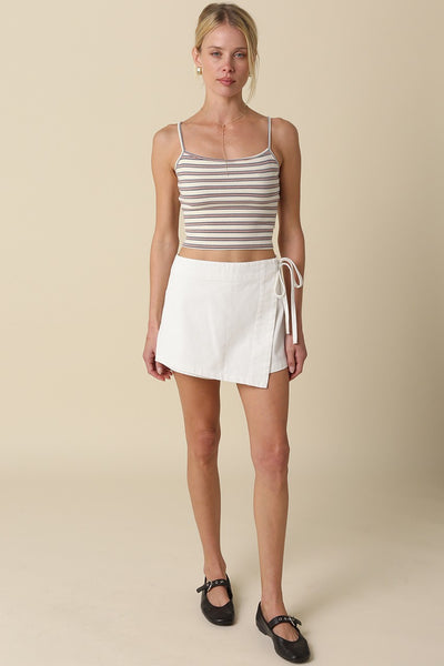 Alana Wrap Skort - White