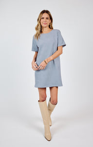 Align Faux Suede Mini Dress - Blue