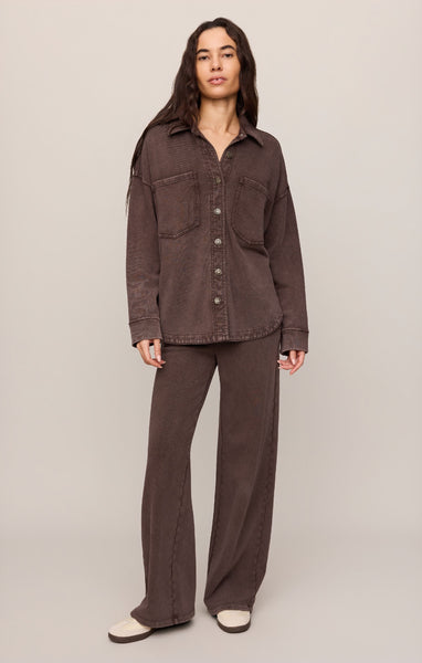 All Day Knit Jacket - Brown