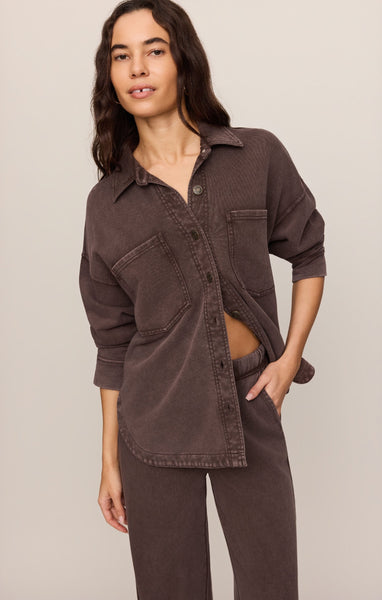 All Day Knit Jacket - Brown