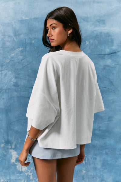Americana Short Sleeve Top - White