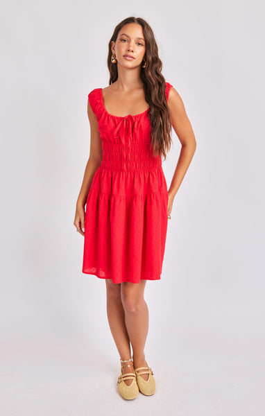 Ariel Mini Dress - Red