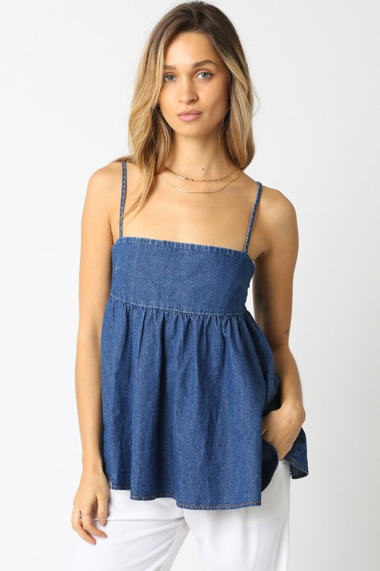 Aurora Denim Top - Denim