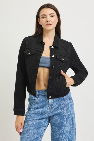 Basic Fitted Jacket - Black