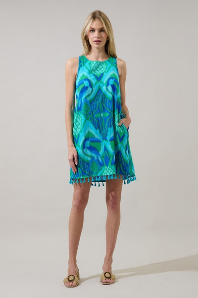 Blissy Tropical Trapeze Mini - Blue