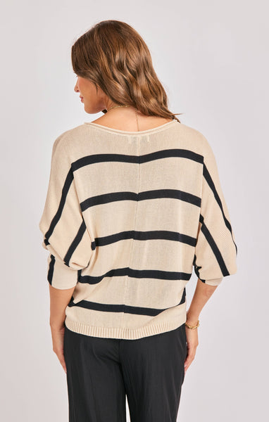 Brooks Stripe Sweater - Cream