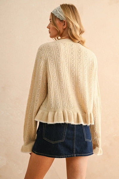 Buttered Up Cardigan - Yellow
