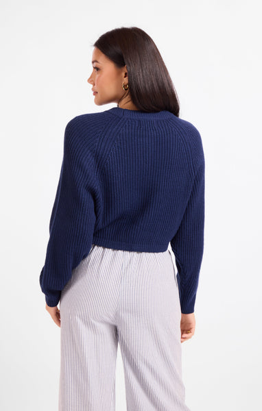 Calm Reader Pullover - Navy