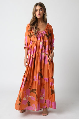 Carrie Maxi Dress - Orange