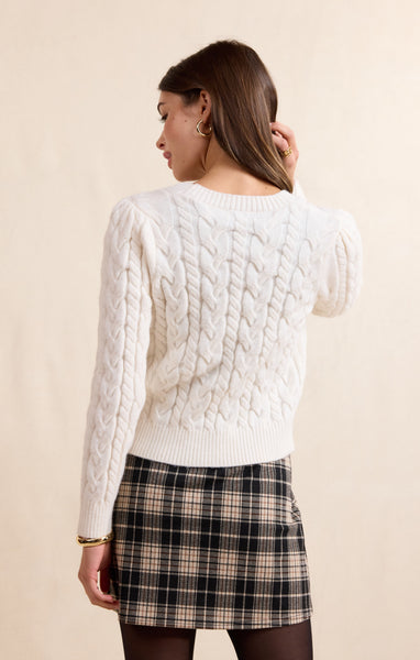 Celeste Bows Cardigan - Cream