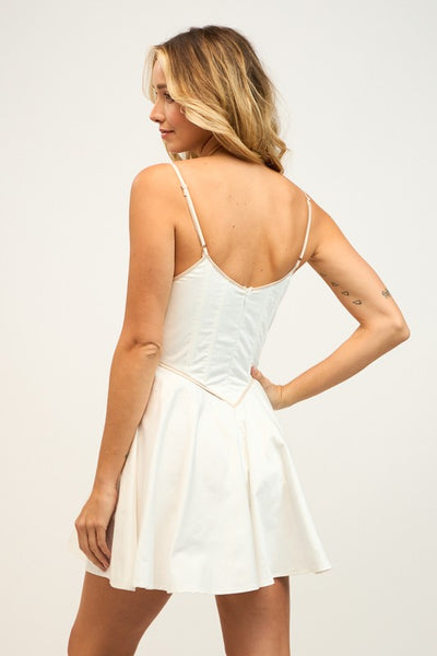 Chelsea Silky Mini Dress - White