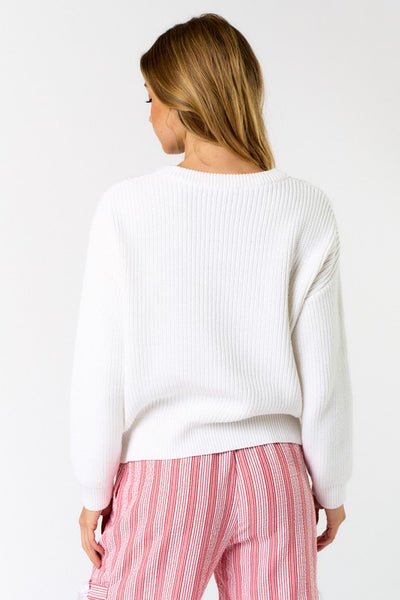 Christmas Sugarcane Sweater - Ivory