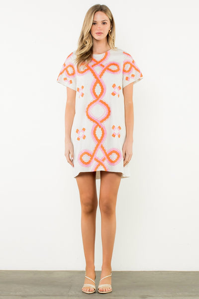 Clara Embroidered Mini - Ivory
