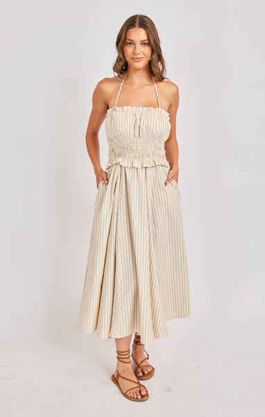 Classic Beauty Midi Dress - Cream