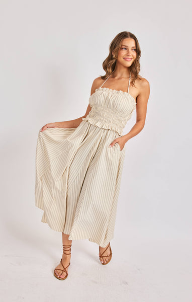 Classic Beauty Midi Dress - Cream