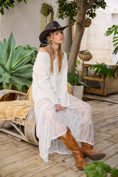 Classic Lightweight Cardi - Ivory