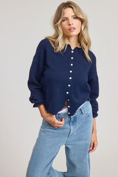 Classic Lightweight Cardi - Navy