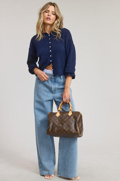 Classic Lightweight Cardi - Navy
