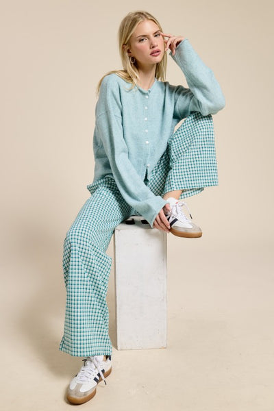 Classic Lightweight Cardi - Seafoam