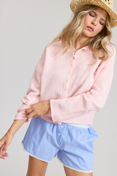 Classic Lightweight Cardi - SHERBET