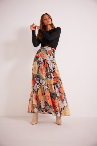 Clementine Maxi Skirt - Floral Print