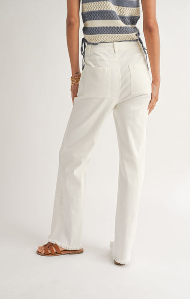 Cold Spritz Denim Pants - White