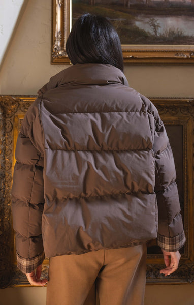 Corinna Puffer Jacket - Brown