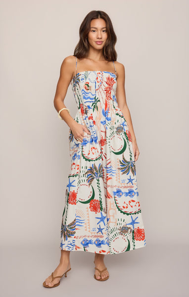 Cornelia Getaway Midi Dress - Multi