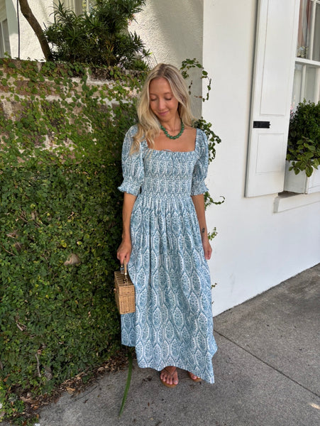 Cypress Midi Dress - Blue