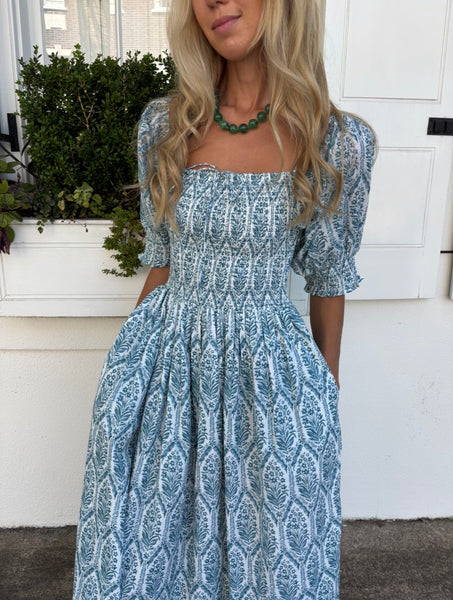 Cypress Midi Dress - Blue