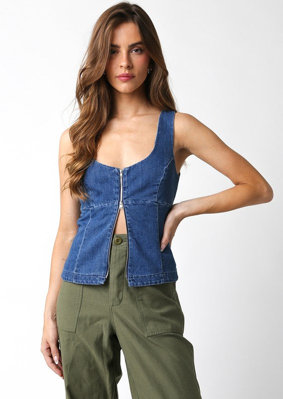 Danica Denim Top - Denim