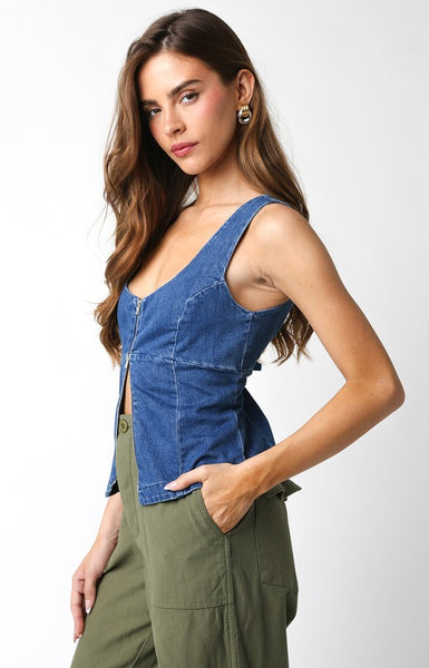 Danica Denim Top - Denim