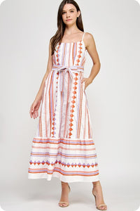 Emb Tank Maxi - White