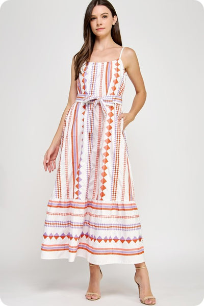 Emb Tank Maxi - White