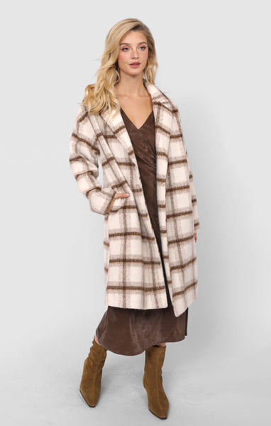 Emily Long Open Front Coat - Multi