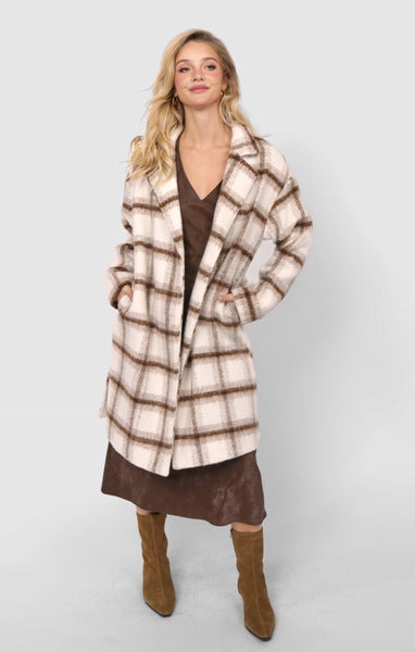 Emily Long Open Front Coat - Multi