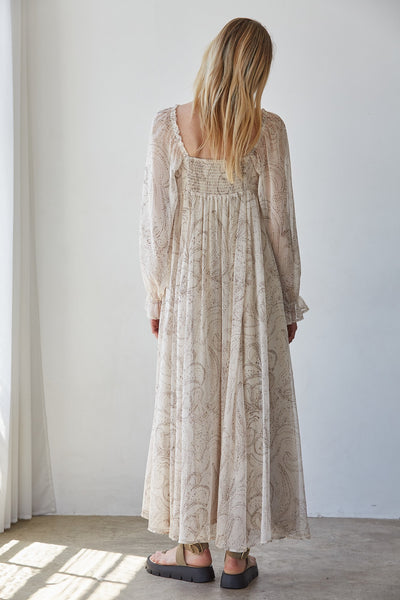 Emily Paisley Maxi - Ivory