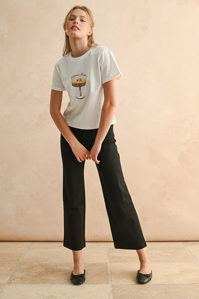 Espresso Martini T Shirt - White