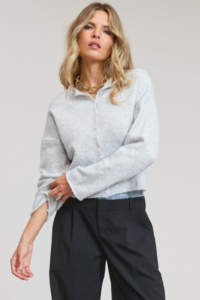 Essential Cardigan - LT GREY