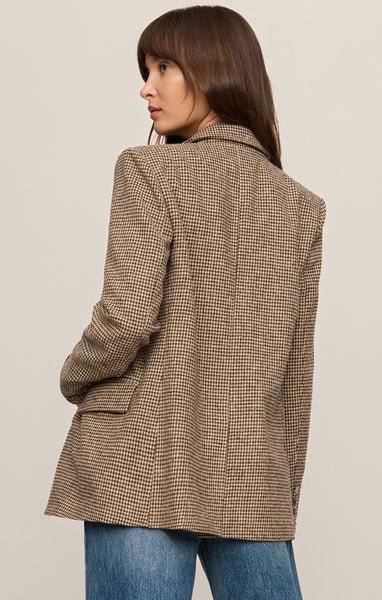 Evan Check Blazer - Brown