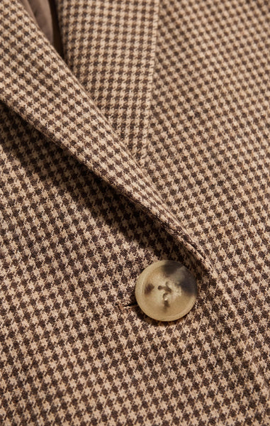 Evan Check Blazer - Brown
