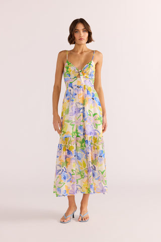 Fable Tie Midi Dress - Multi