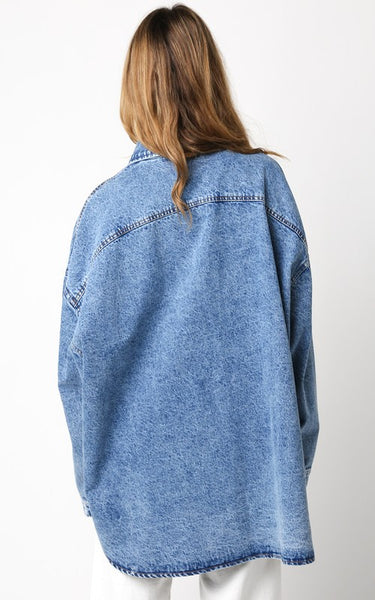 Finley Oversized Shirt - Denim