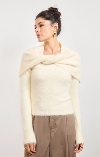 Free Bird Two Piece Sweater - Ivory