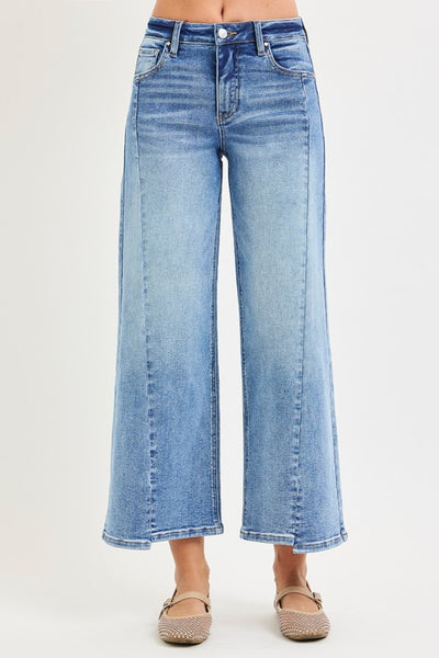 Front Step Hem Wide Legs - Medium