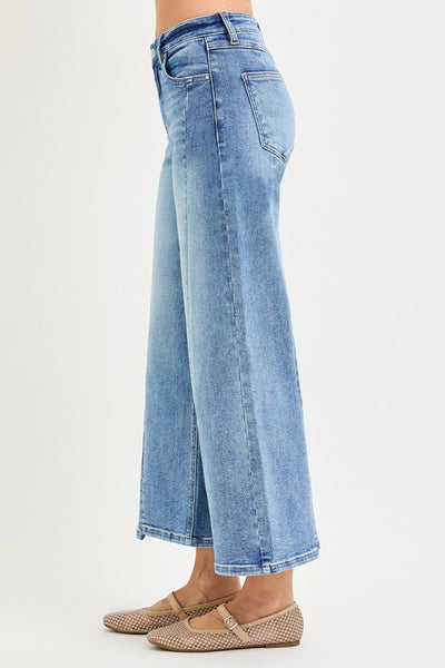Front Step Hem Wide Legs - Medium