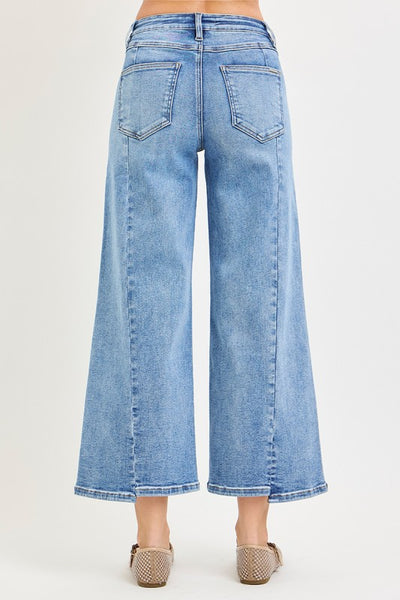 Front Step Hem Wide Legs - Medium