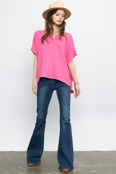 Gabby Dolman Sleeve Top - Pink